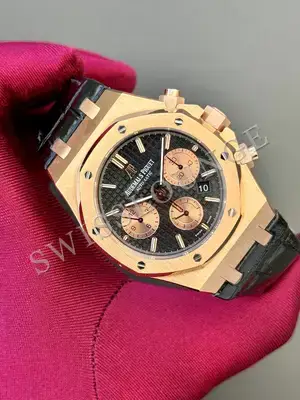 Audemars Piguet Royal Oak "Chronograph Rose Kasa Siyah Kadran Panda" 26330ST No. 02 — 2. görsel