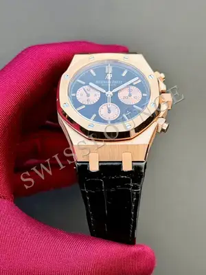 Audemars Piguet Royal Oak "Chronograph Rose Kasa Siyah Kadran Panda" 26330ST No. 02 — 4. görsel