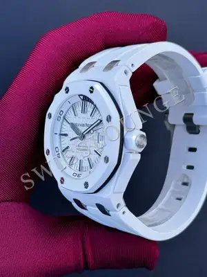 Audemars Piguet Royal Oak "Diver Seramik Bezel Beyaz Kadran" — 6. görsel