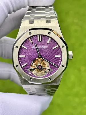 Audemars Piguet Royal Oak "Ince Flying Tourbillon Çelik Kasa Mavi Kadran" No. 01 — 1. görsel