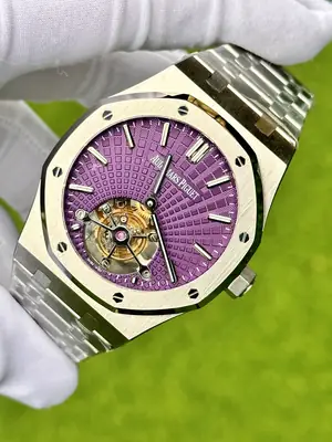 Audemars Piguet Royal Oak "Ince Flying Tourbillon Çelik Kasa Mavi Kadran" No. 01 — 3. görsel