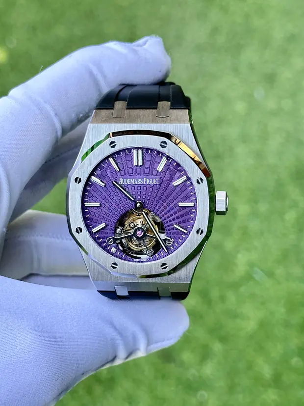 Audemars Piguet Royal Oak "Ince Flying Tourbillon Çelik Kasa Mavi Kadran" No. 03
