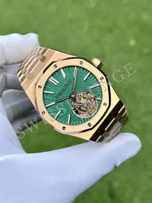 Audemars Piguet Royal Oak "Ince Flying Tourbillon Çelik Kasa Mavi Kadran" No. 04 — 2. görsel