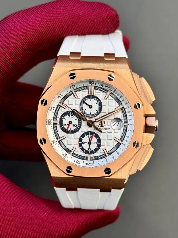 Audemars Piguet Royal Oak Offshore "2017 Summer Edition Pembe Altın Kasa Beyaz Kadran"