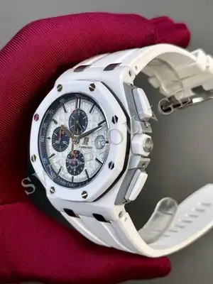 Audemars Piguet Royal Oak Offshore "Chronograph Çelik Kasa Siyah Bezel Mavi Kadran" No. 03 — 6. görsel