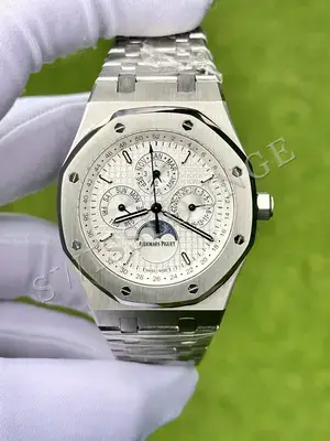 Audemars Piguet Royal Oak "Perpetual Calendar Çelik Kasa Beyaz Kadran" 26574 No. 02 — 1. görsel