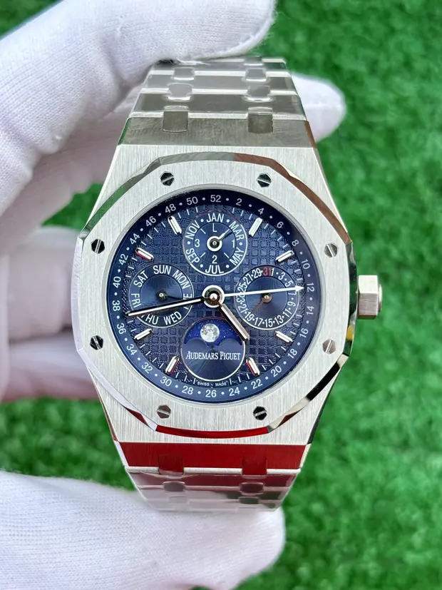 Audemars Piguet Royal Oak "Perpetual Calendar Çelik Kasa Mavi Kadran" 26574 No. 02