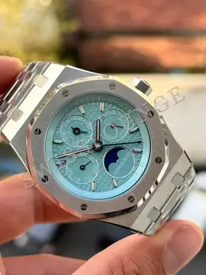 Audemars Piguet Royal Oak "Perpetual Calendar Çelik Kasa Mavi Kadran" 26574 No. 03 — 3. görsel