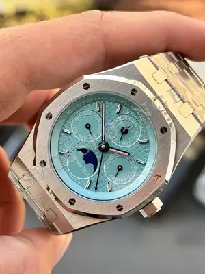 Audemars Piguet Royal Oak "Perpetual Calendar Çelik Kasa Mavi Kadran" 26574 No. 03 — 4. görsel