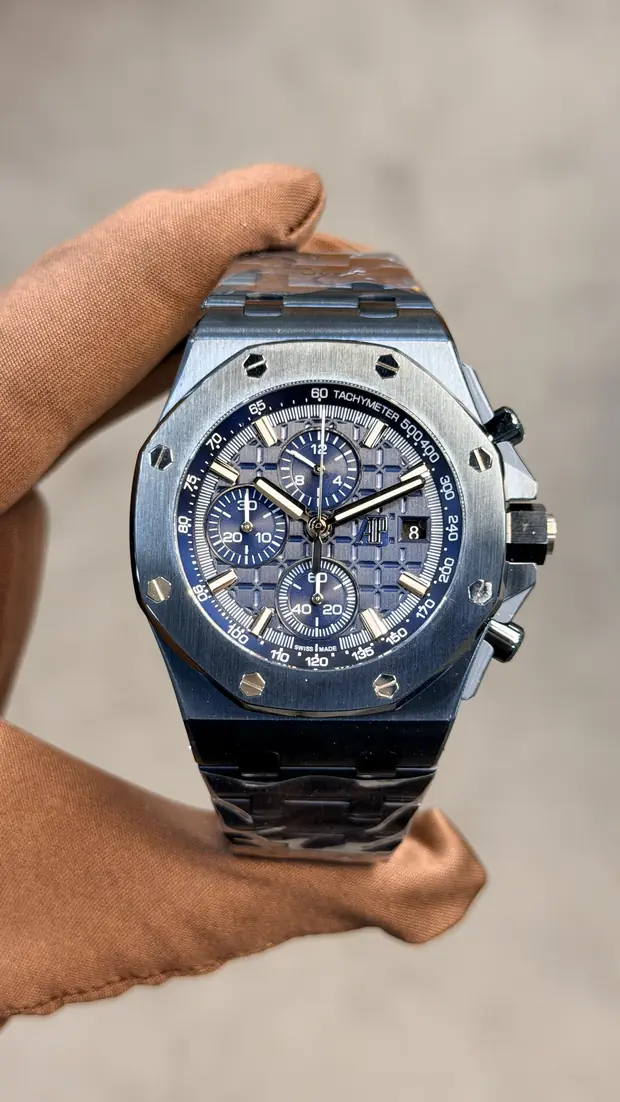 Audemars Piguet Royal Oak "Perpetual Calendar Çelik Kasa Mavi Kadran" 26574 No. 04