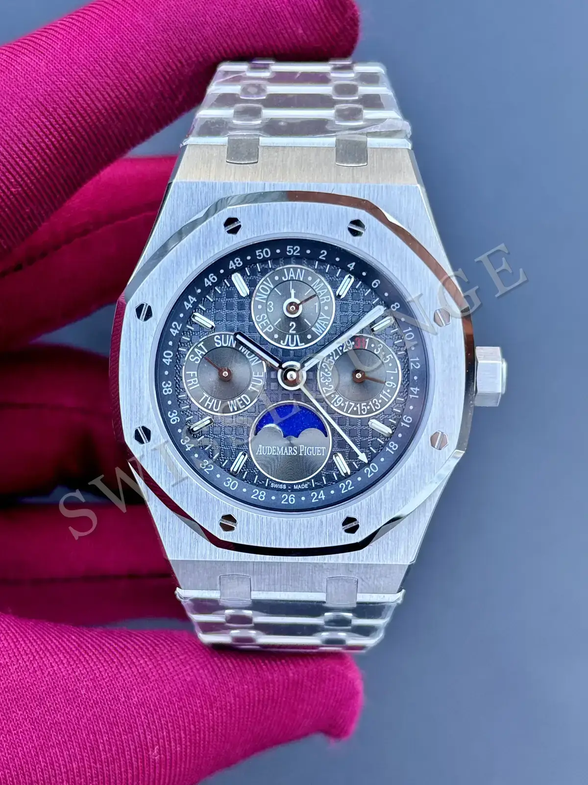 Audemars Piguet Royal Oak "Perpetual Calendar Çelik Kasa Mavi Kadran" 26574 No. 05