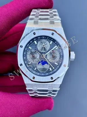 Audemars Piguet Royal Oak "Perpetual Calendar Çelik Kasa Mavi Kadran" 26574 No. 05, 1. görsel