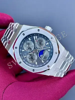 Audemars Piguet Royal Oak "Perpetual Calendar Çelik Kasa Mavi Kadran" 26574 No. 05, 2. görsel