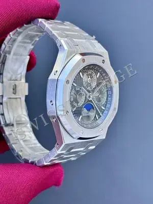 Audemars Piguet Royal Oak "Perpetual Calendar Çelik Kasa Mavi Kadran" 26574 No. 05, 5. görsel