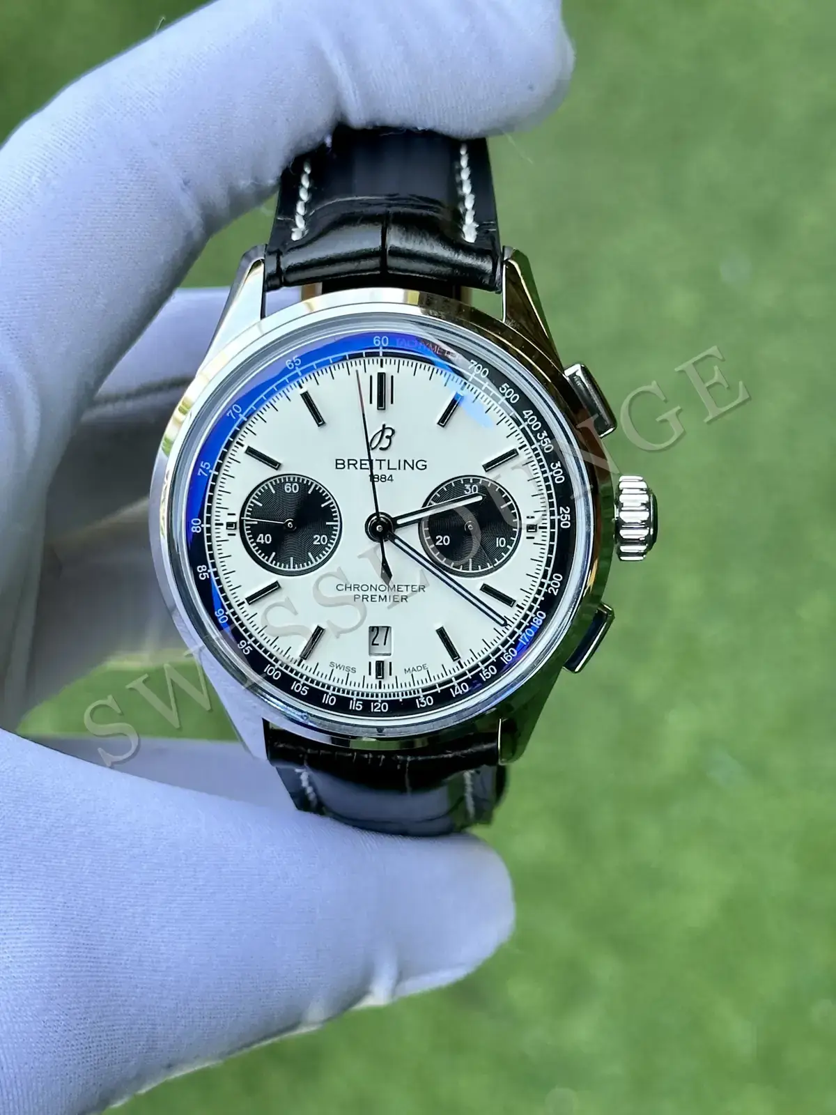 Breitling Navitimer 43 mm "Çelik Kasa Mavi Kadran Deri Kordon" B01