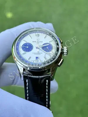 Breitling Navitimer 43 mm "Çelik Kasa Mavi Kadran Deri Kordon" B01 — 4. görsel
