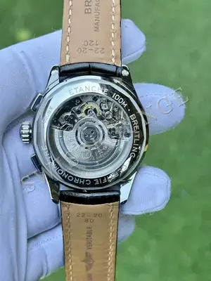 Breitling Navitimer 43 mm "Çelik Kasa Mavi Kadran Deri Kordon" B01 — 7. görsel