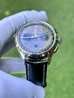 Breitling Navitimer 43 mm "Çelik Kasa Mavi Kadran Deri Kordon" B01 No. 04, 4. görsel