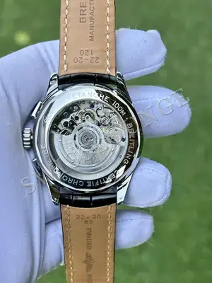Breitling Navitimer 43 mm "Çelik Kasa Mavi Kadran Deri Kordon" B01 No. 04, 7. görsel