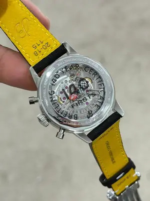Breitling Navitimer 43 mm "Yil Çelik Kasa Mavi Kadran Deri Kordon" B01 No. 06 — 3. görsel