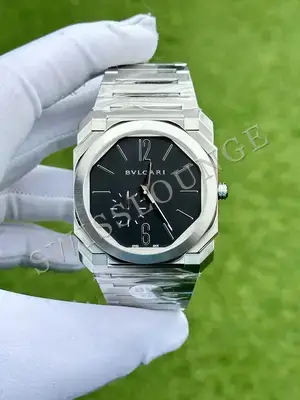 Bvlgari Octo "Solotempo Automatic Çelik Kasa Mavi Kadran Gümüş Gosterge" No. 03, 1. görsel
