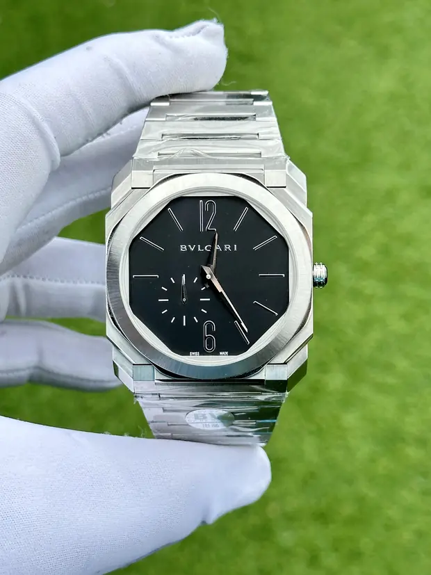 Bvlgari Octo "Solotempo Automatic Çelik Kasa Mavi Kadran Gümüş Gosterge" No. 03