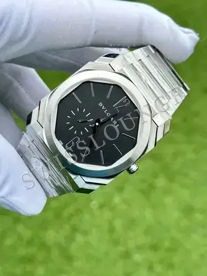 Bvlgari Octo "Solotempo Automatic Çelik Kasa Mavi Kadran Gümüş Gosterge" No. 03, 3. görsel