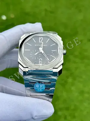 Bvlgari Octo "Solotempo Automatic Çelik Kasa Mavi Kadran Gümüş Gosterge" No. 03, 4. görsel