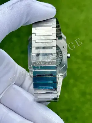 Bvlgari Octo "Solotempo Automatic Çelik Kasa Mavi Kadran Gümüş Gosterge" No. 03, 7. görsel