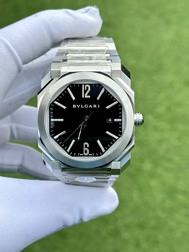Bvlgari Octo "Solotempo Automatic Çelik Kasa Mavi Kadran Gümüş Gosterge"