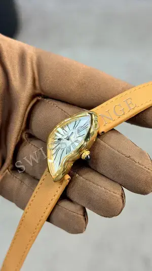 Cartier Crash "Sarı Altın Deri Kordon" — 5. görsel