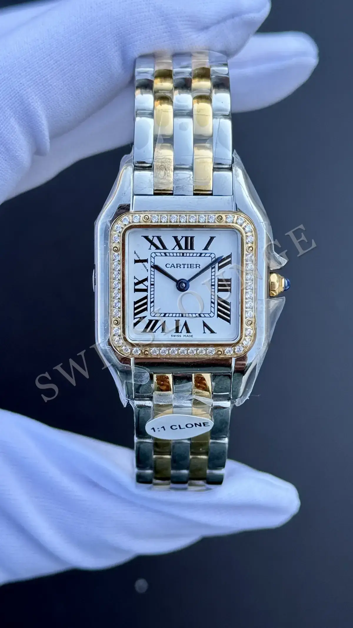 Cartier Panthere 27 mm "Gold And Steel Quartz"