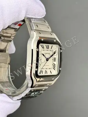 Cartier Santos "De Men Xl Çelik Altın Gradyanli Antrasit Gri Kadran" 100 No. 06 — 5. görsel