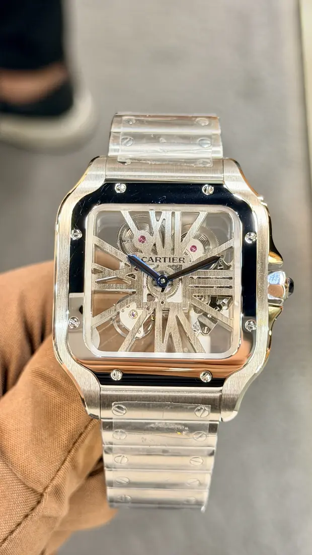 Cartier Santos "De Skeleton Rose Gold" No. 03