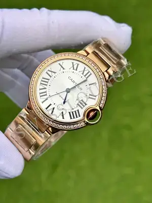 Cartier Ballon Bleu "Rose Altın Taşlı Bezel" — 3. görsel