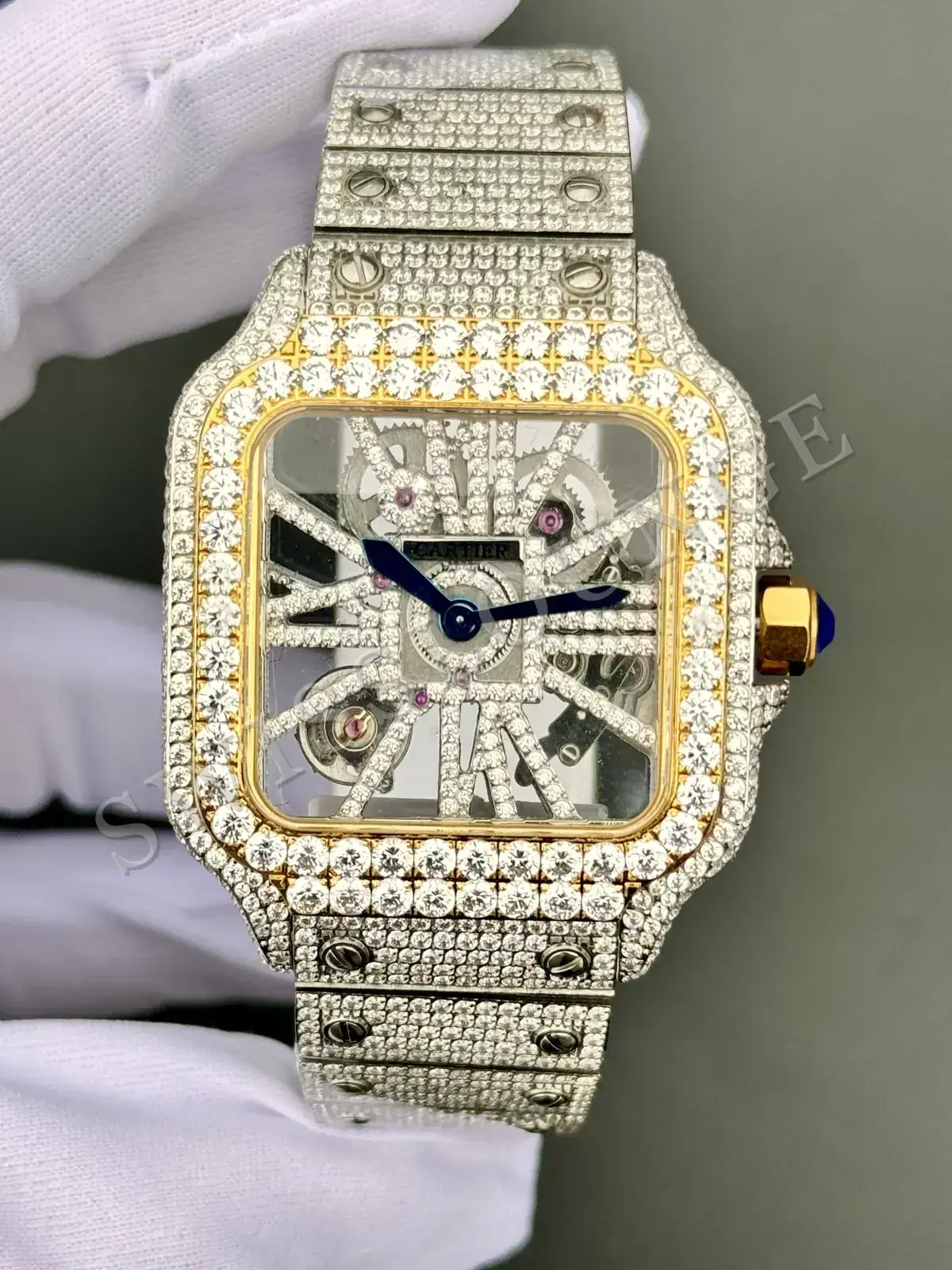Cartier Santos "De Skeleton Rose Gold" No. 09