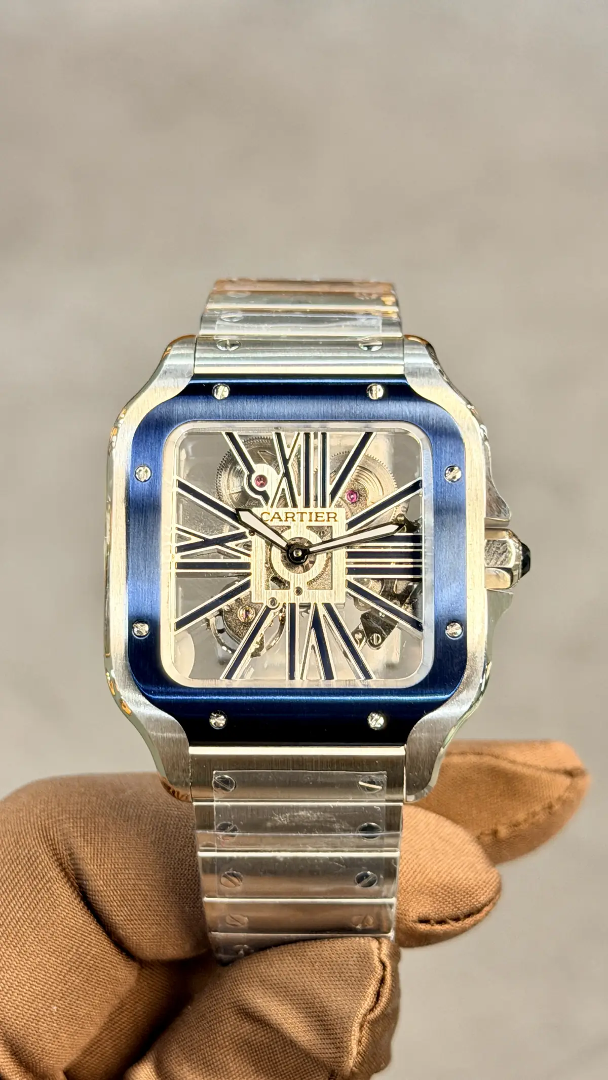 Cartier Santos "De Skeleton Rose Gold" No. 19