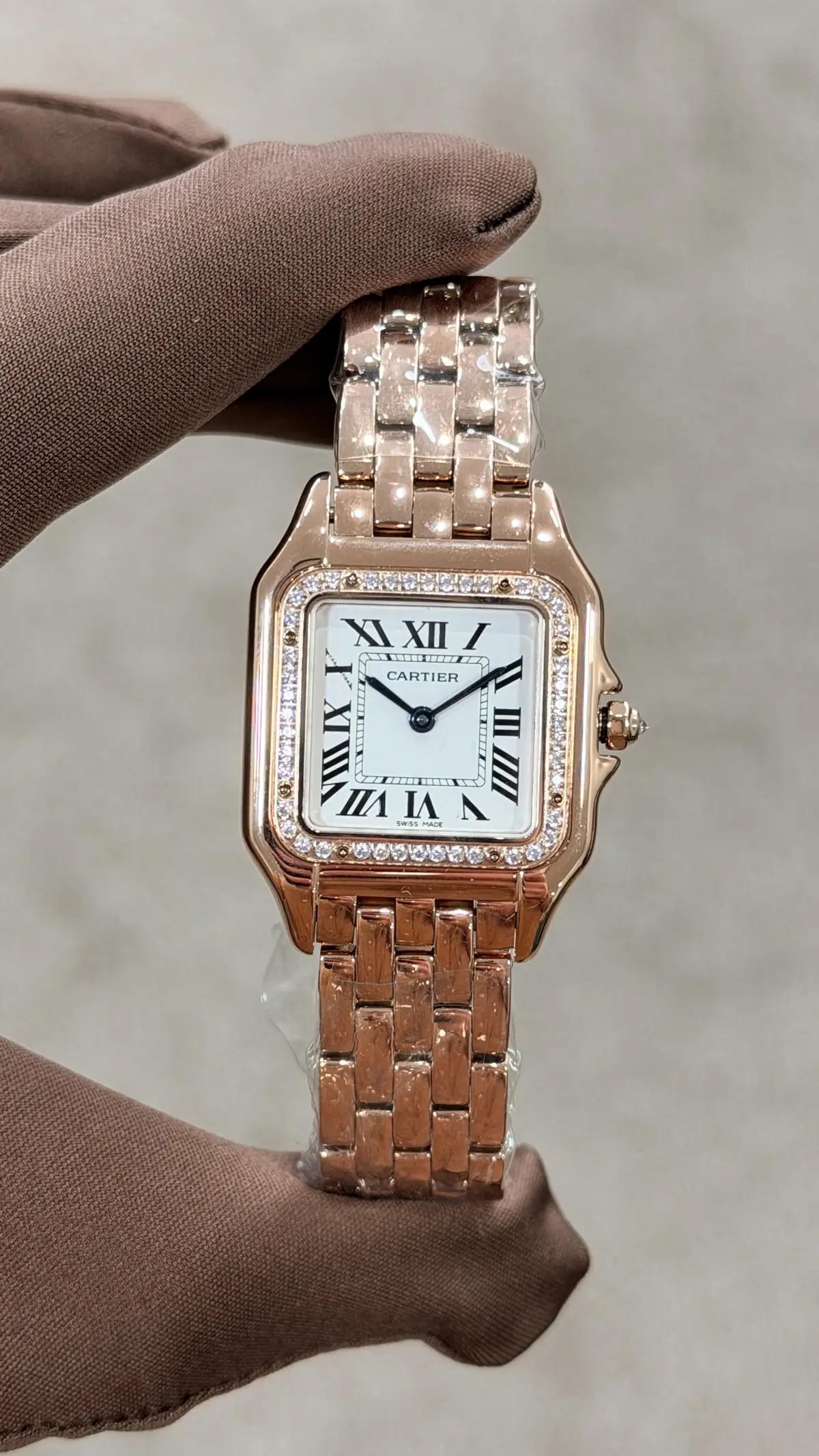 Cartier Santos "Dumont Gold Kasa Silver Dial Blue Leather mm" 43 No. 06