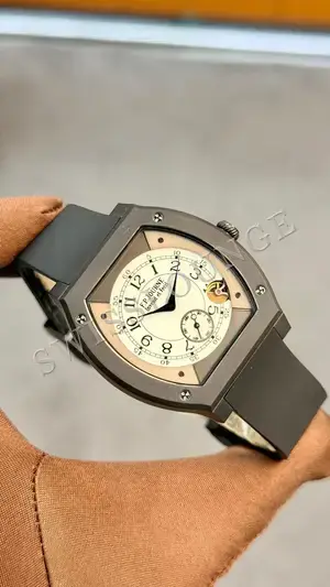 F.P. Journe Élégante "Siyah Kordon Krem Kadran" — 1. görsel