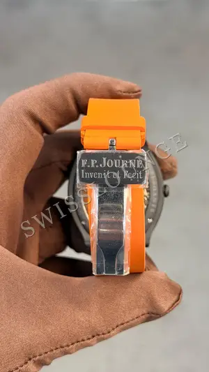 F.P. Journe Elegante "Turuncu Kordon Krem Kadran" — 8. görsel