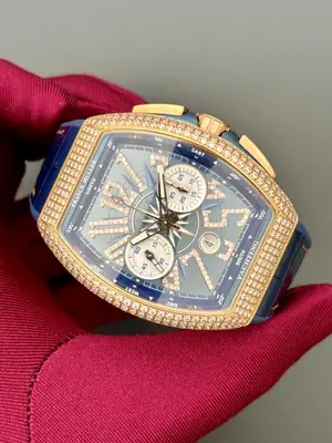Franck Muller Vanguard "Men Taşlı Mavi Kadran" V45 No. 02 — 2. görsel