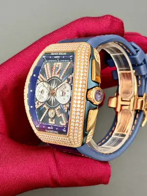 Franck Muller Vanguard "Men Taşlı Mavi Kadran" V45 No. 02 — 6. görsel