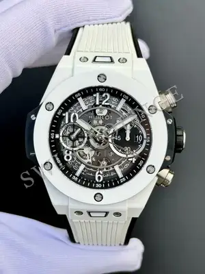 Hublot Big Bang "Unico Beyaz Seramik İskelet Kadran" HUB1280 — 1. görsel