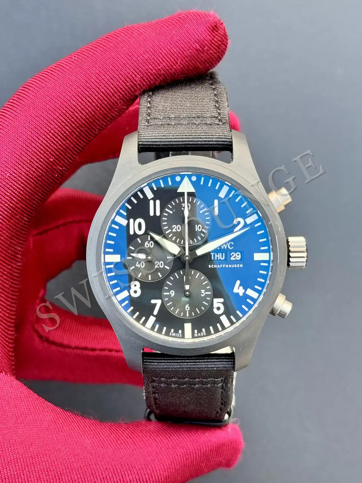 IWC Pilot "Chrono Le Petit Prince Çelik Kasa Mavi Kadran" 3777 No. 02