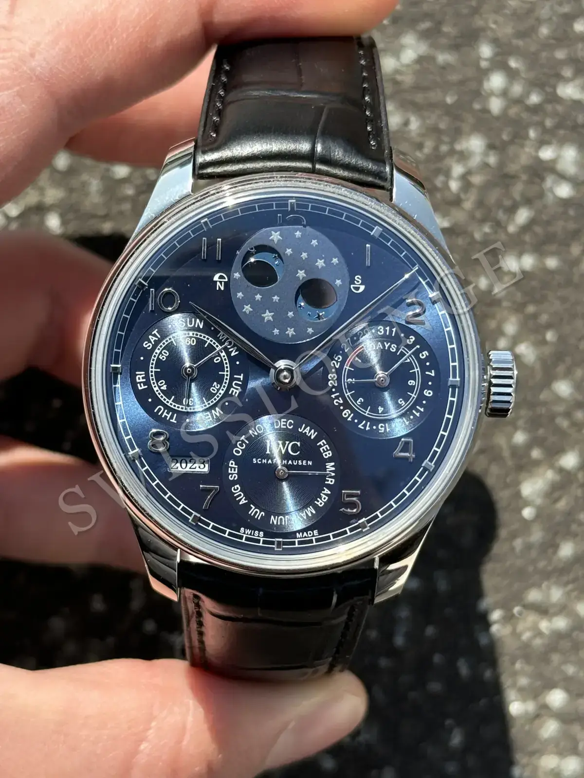 IWC Portugieser "Portuguese Chrono Çelik Kasa Mavi Kadran"