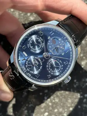 IWC Portugieser "Portuguese Chrono Çelik Kasa Mavi Kadran" — 3. görsel