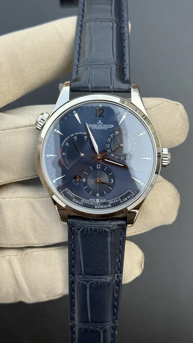 Jaeger LeCoultre Master "Le Coultre Calendar Moonphase Çelik Kasa Mavi Kadran" No. 02