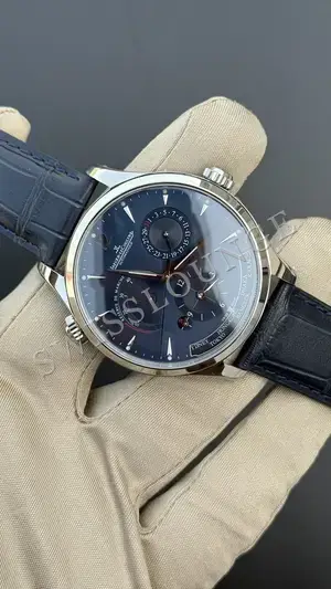 Jaeger LeCoultre Master "Le Coultre Calendar Moonphase Çelik Kasa Mavi Kadran" No. 02, 2. görsel