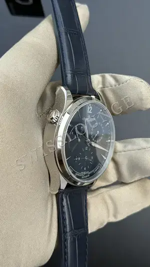Jaeger LeCoultre Master "Le Coultre Calendar Moonphase Çelik Kasa Mavi Kadran" No. 02, 5. görsel