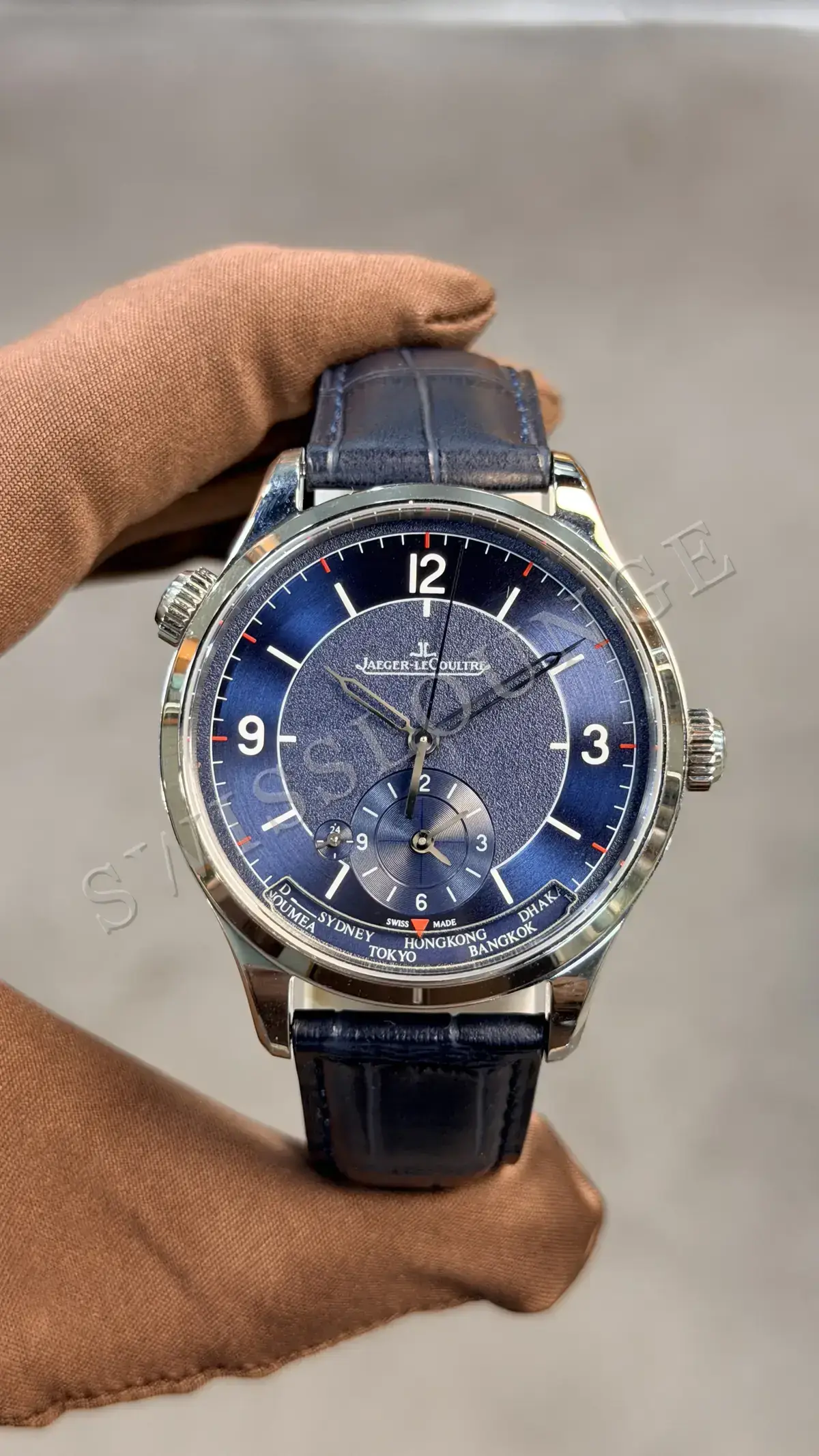 Jaeger LeCoultre Master "Le Coultre Calendar Moonphase Çelik Kasa Mavi Kadran" No. 04